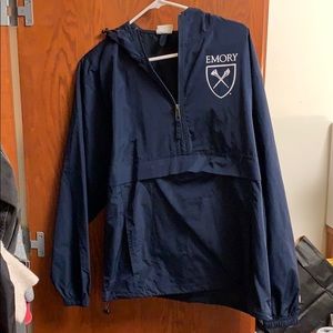 Champion Emory University wind breaker/rain racket